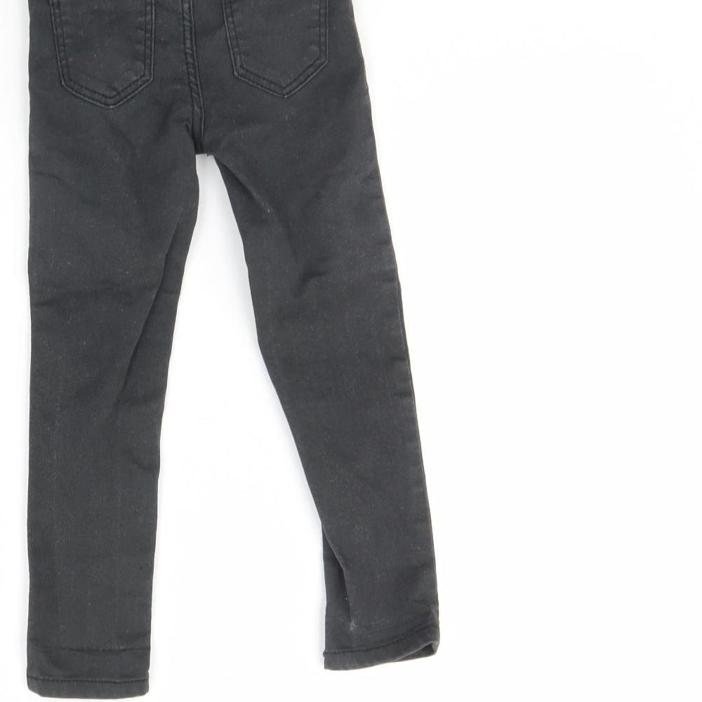 H&M Girls Black  Denim Capri Jeans Size 18 Months