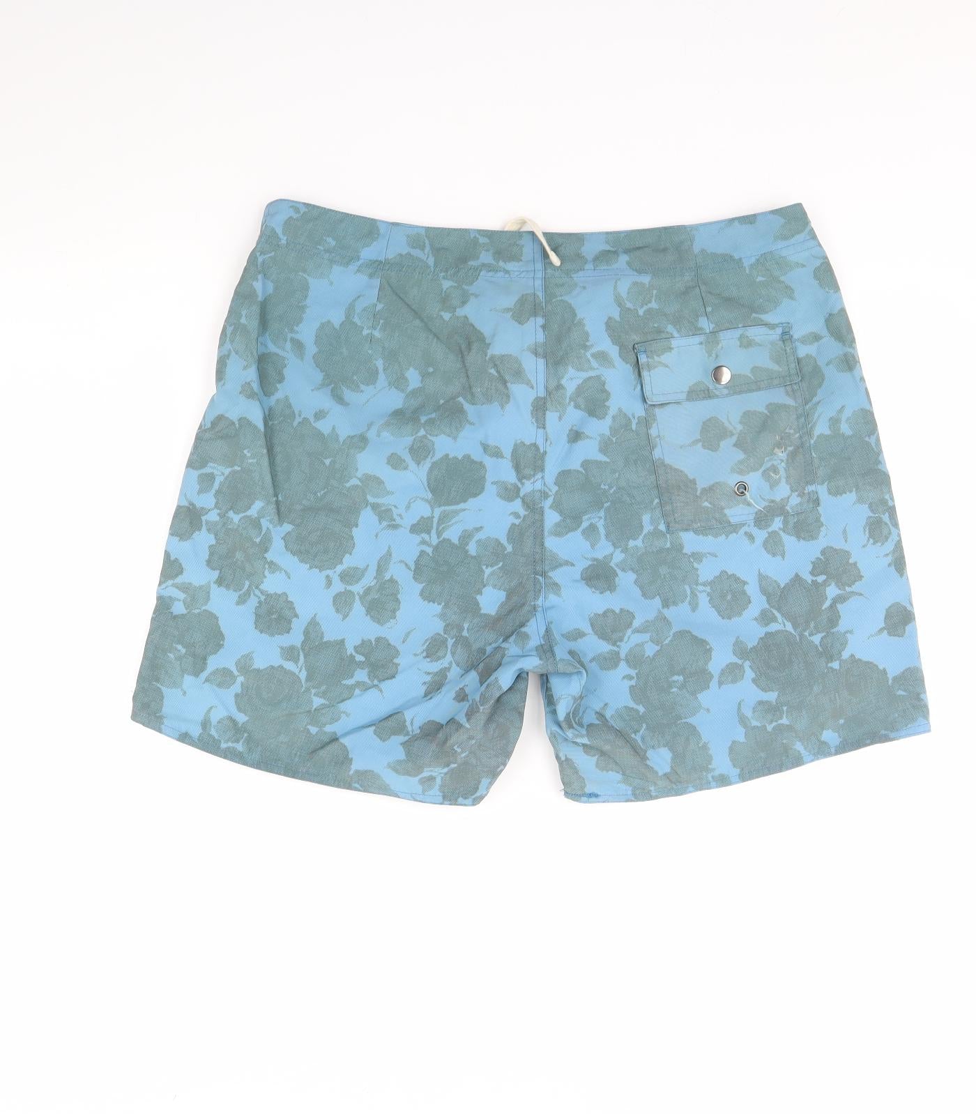 Saturdays Mens Blue   Bermuda Shorts Size 34