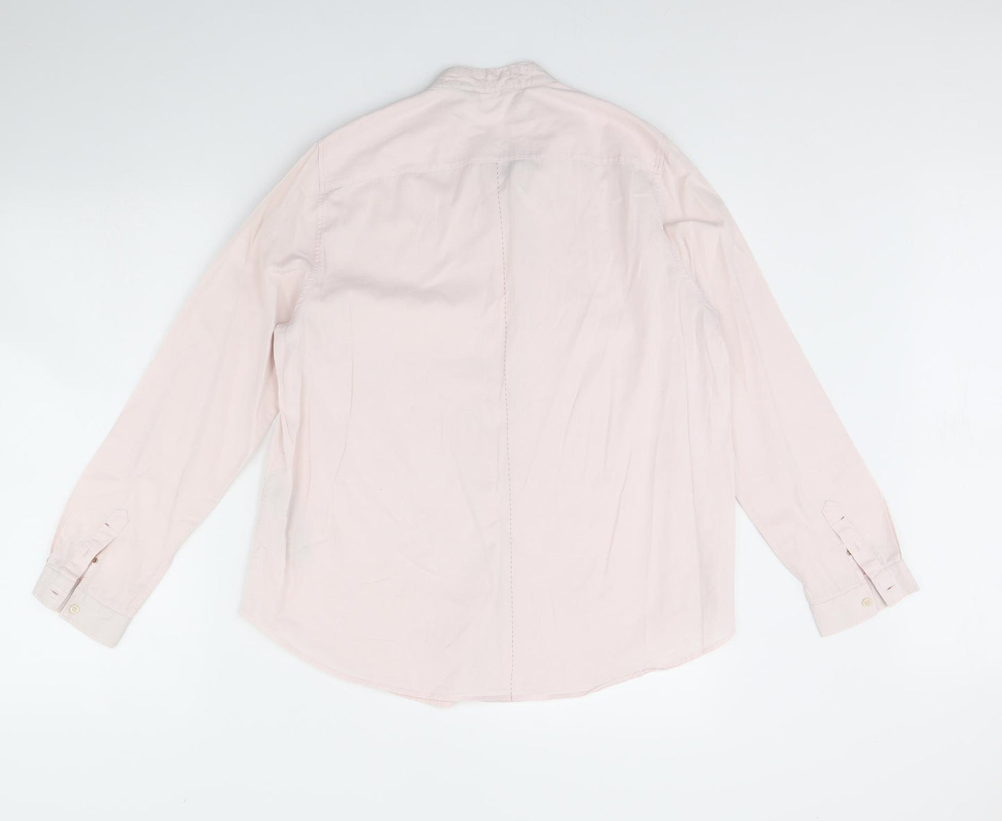 Massimo Dutti Womens Pink   Basic Button-Up Size 14