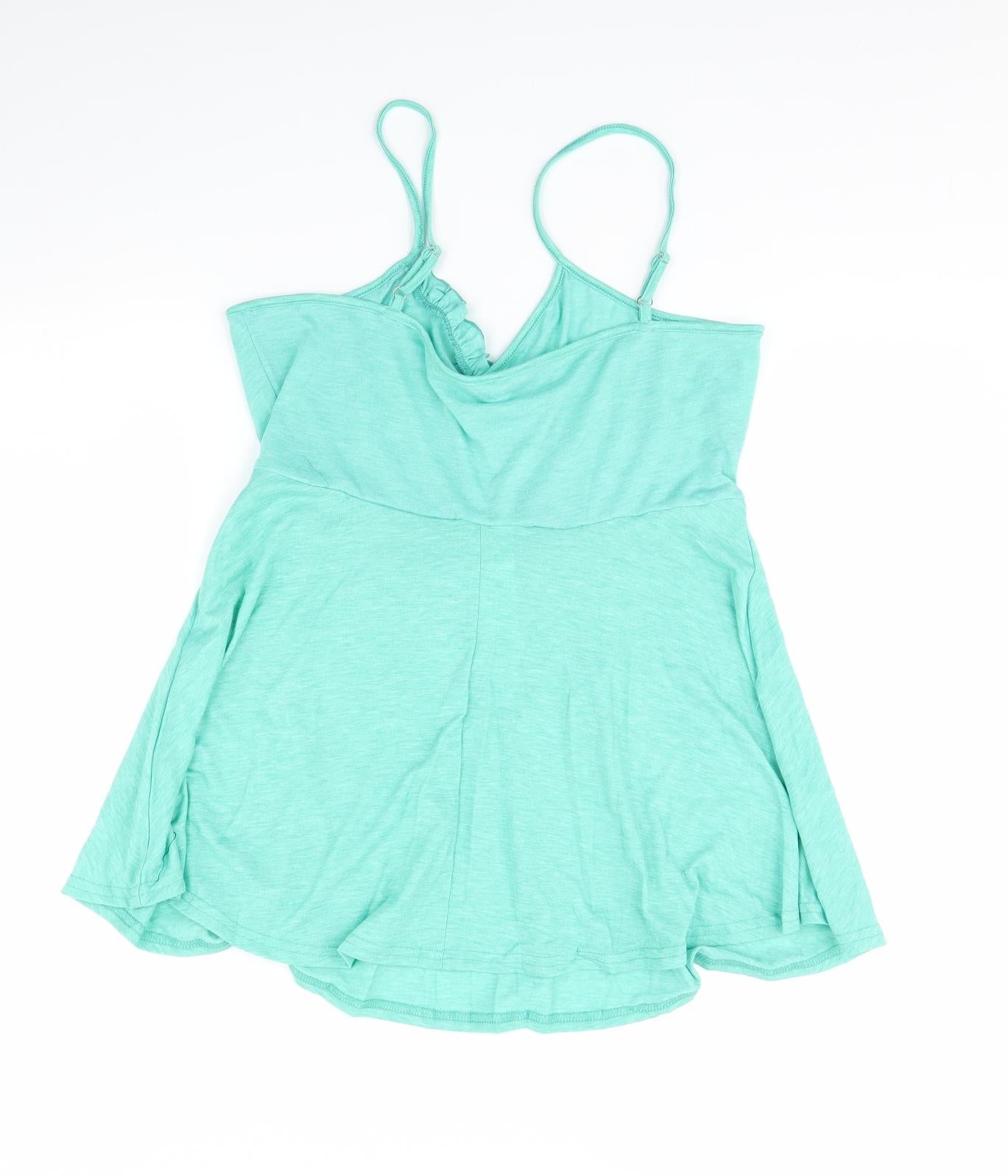 Dressfo Womens Green   Basic Tank Size 16