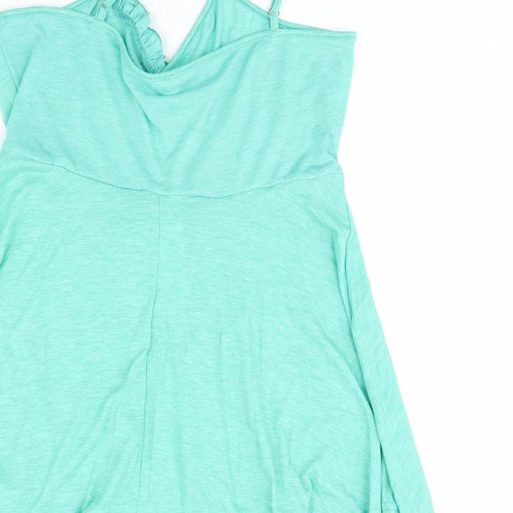 Dressfo Womens Green   Basic Tank Size 16