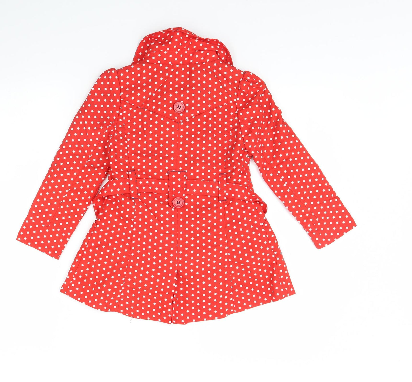 Name it  Girls Red Polka Dot  Rain Coat Coat Size 4 Years