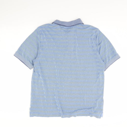 Lincoln Mens Blue    Polo Size L