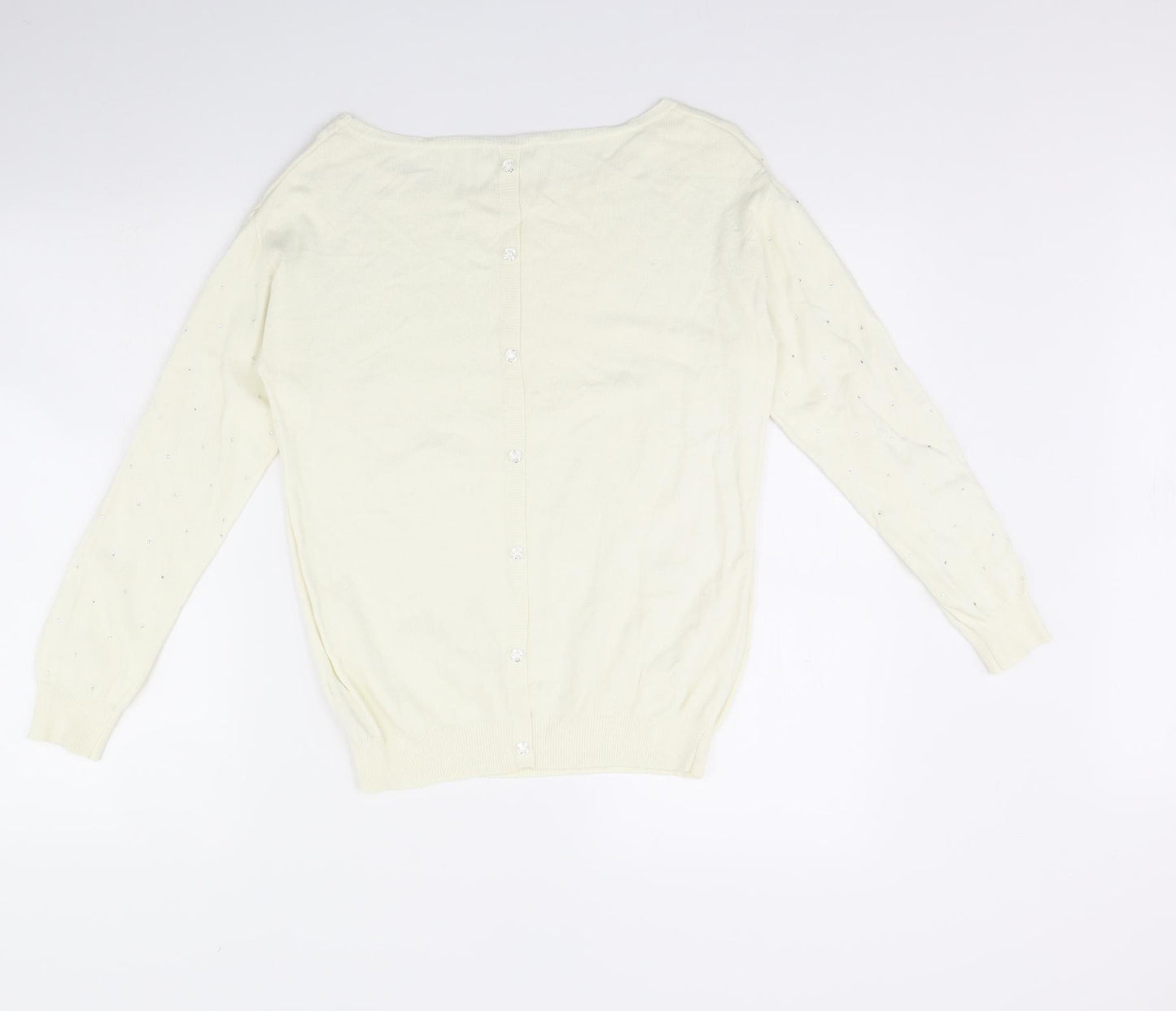 Monsoon Womens Ivory   Pullover Jumper Size S