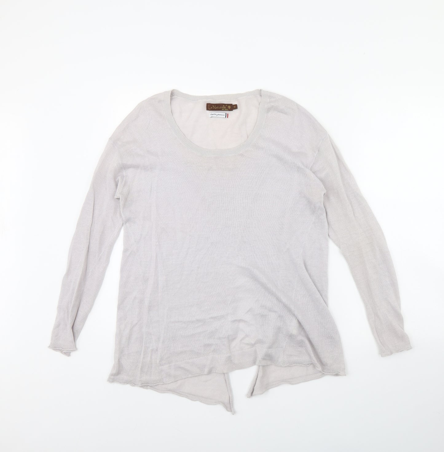 La Naturelle Womens Grey   Pullover Jumper Size M