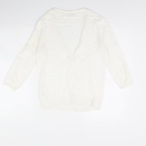 Fat Face Womens Ivory   Cardigan Jumper Size 10