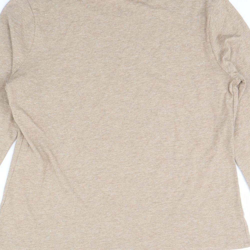 TU Womens Beige   Basic Blouse Size 14