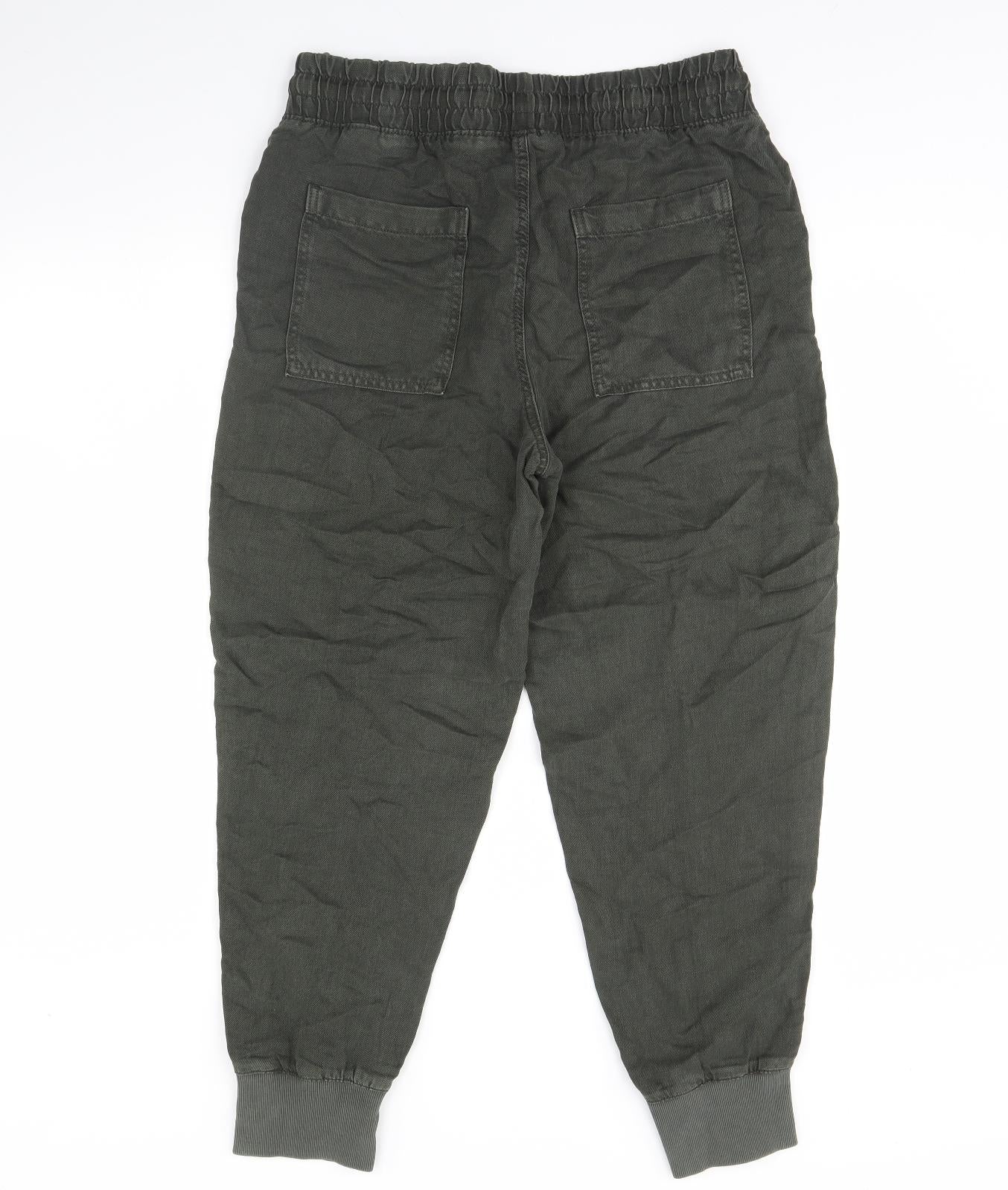 m&s Womens Green   Trousers  Size 14 L29 in