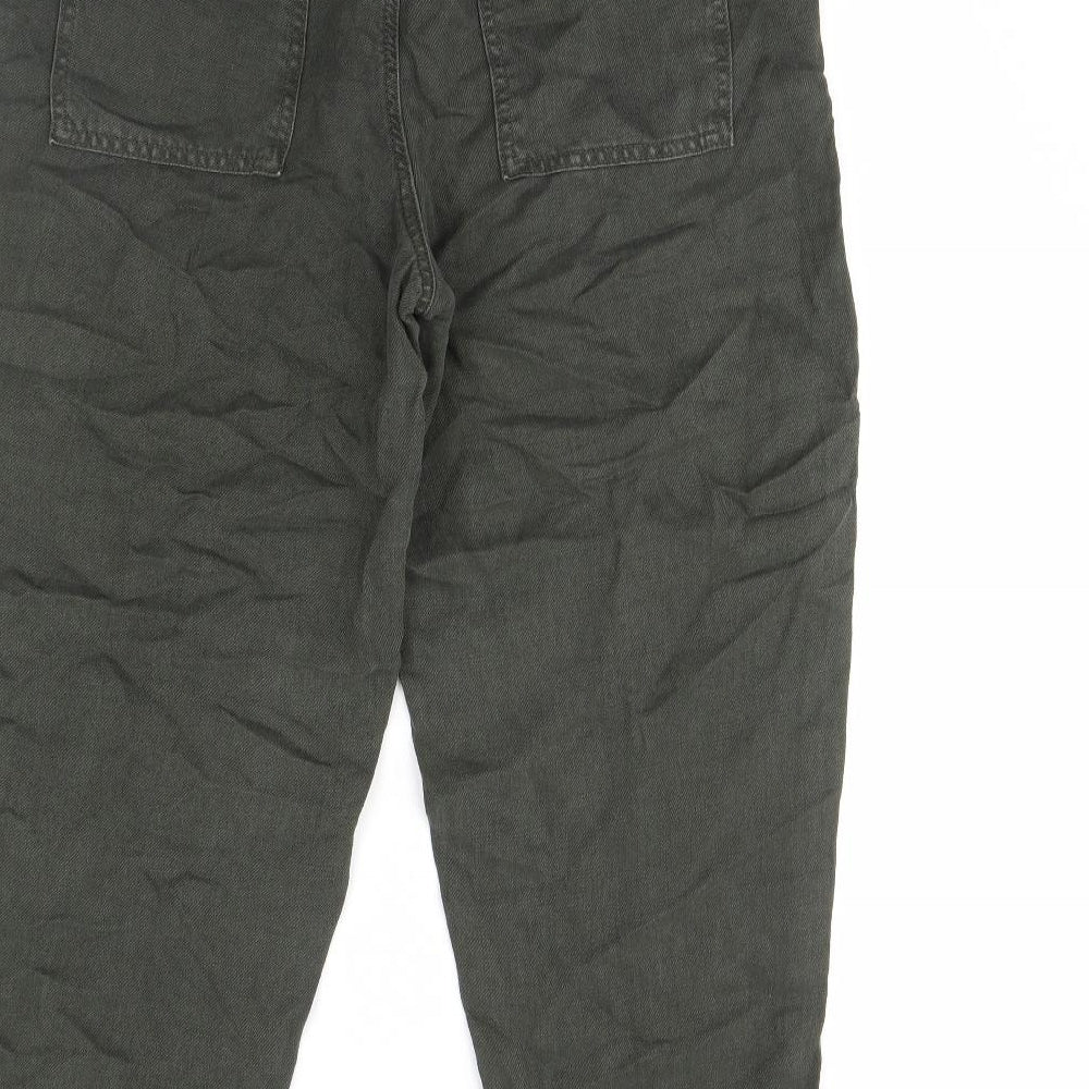 m&s Womens Green   Trousers  Size 14 L29 in