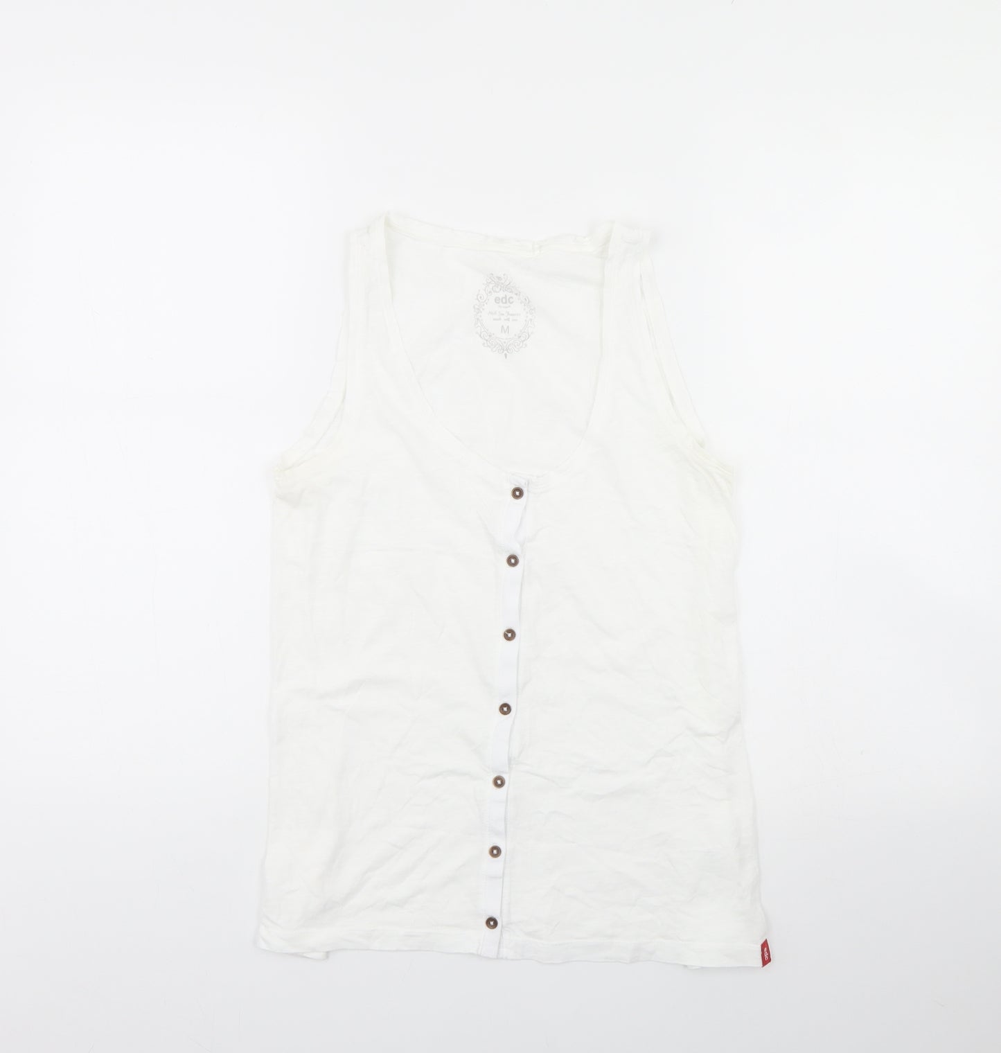 EDC Womens White   Basic Tank Size M