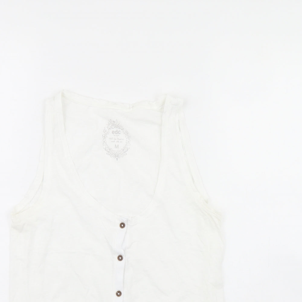 EDC Womens White   Basic Tank Size M