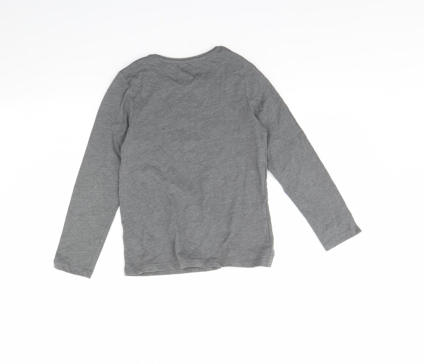Primark Girls Grey   Basic T-Shirt Size 7 Years