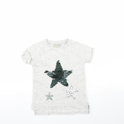 NEXT Girls Grey   Basic T-Shirt Size 3 Years