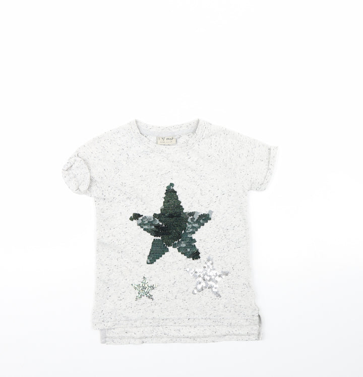 NEXT Girls Grey   Basic T-Shirt Size 3 Years