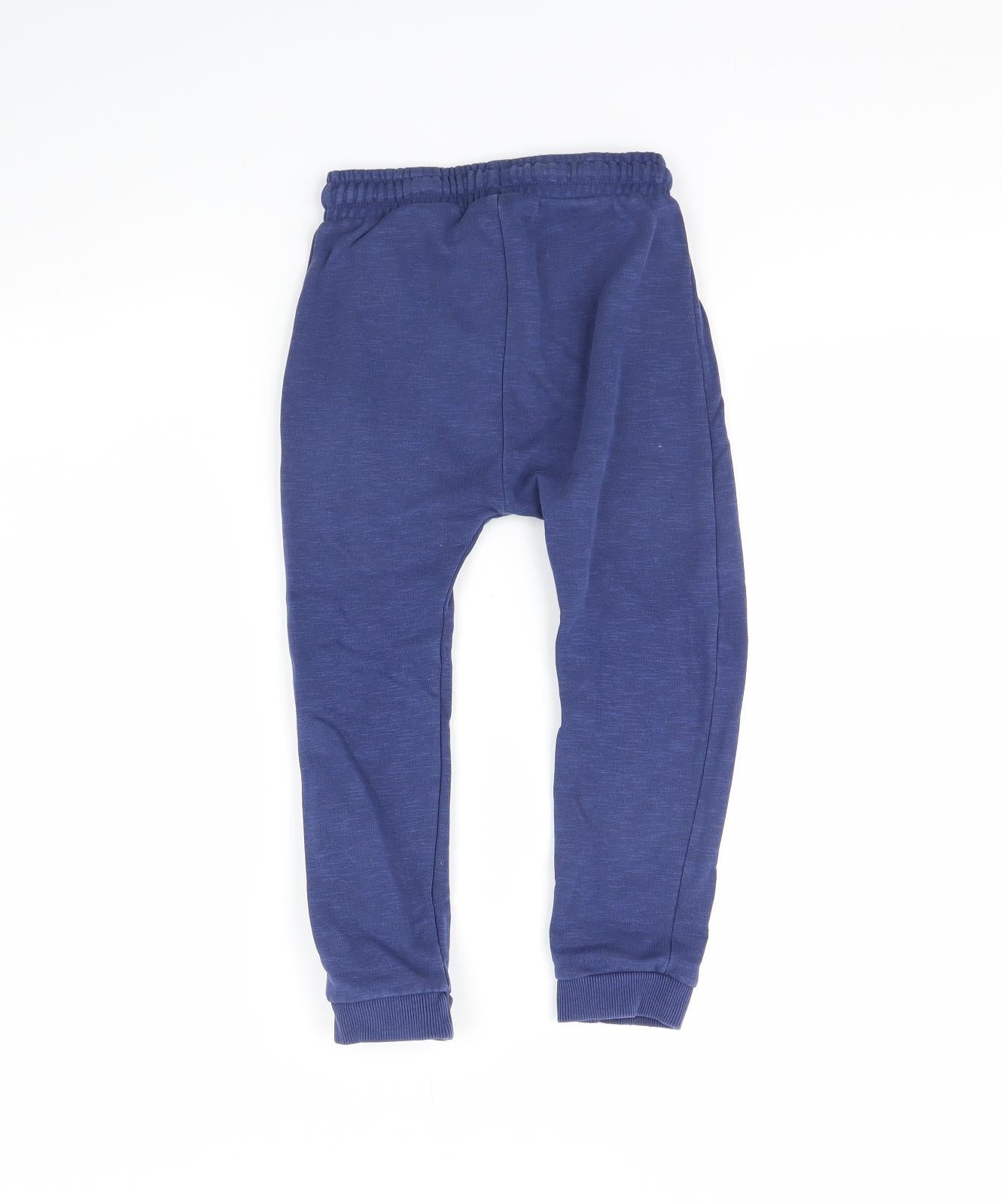 George Boys Blue   Jogger Trousers Size 4 Years