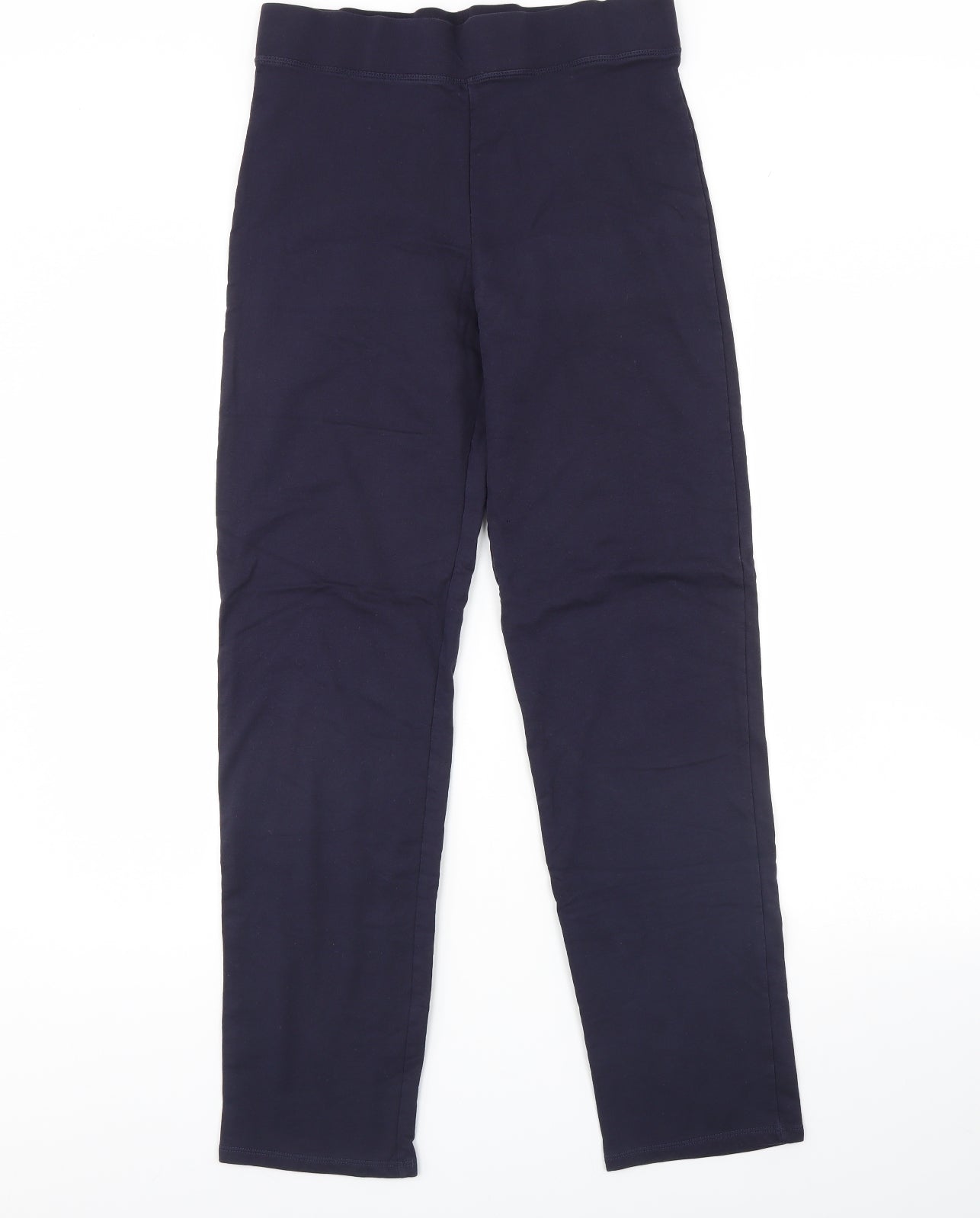 M&s Womens Blue   Trousers  Size 12 L30 in