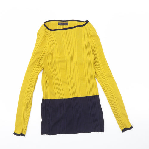 M&S Womens Yellow   Pullover Jumper Size 16