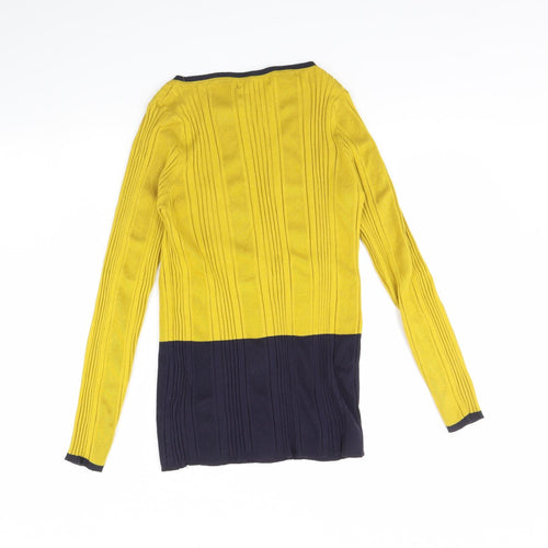 M&S Womens Yellow   Pullover Jumper Size 16