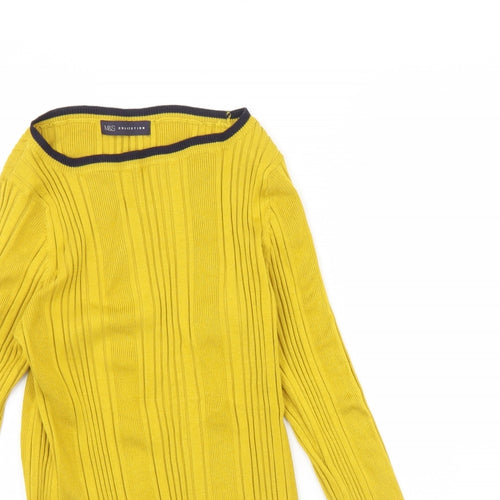 M&S Womens Yellow   Pullover Jumper Size 16