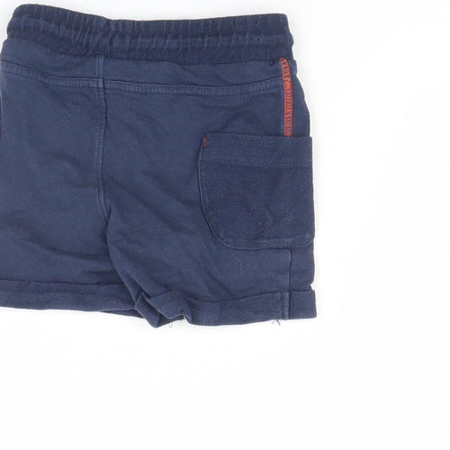 M&S Girls Blue   Cropped Trousers Size 18 Months