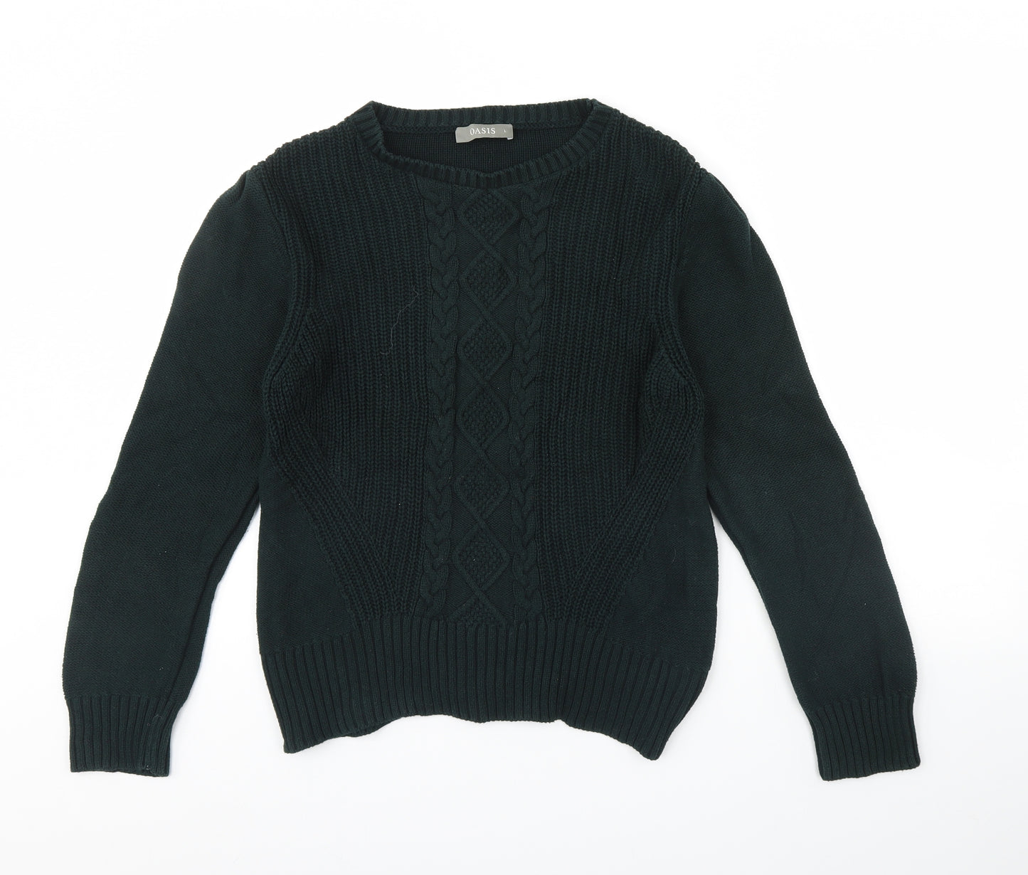 Oasis Womens Green   Pullover Jumper Size L