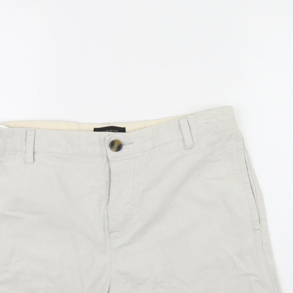 River Island Mens Grey   Chino Shorts Size 32