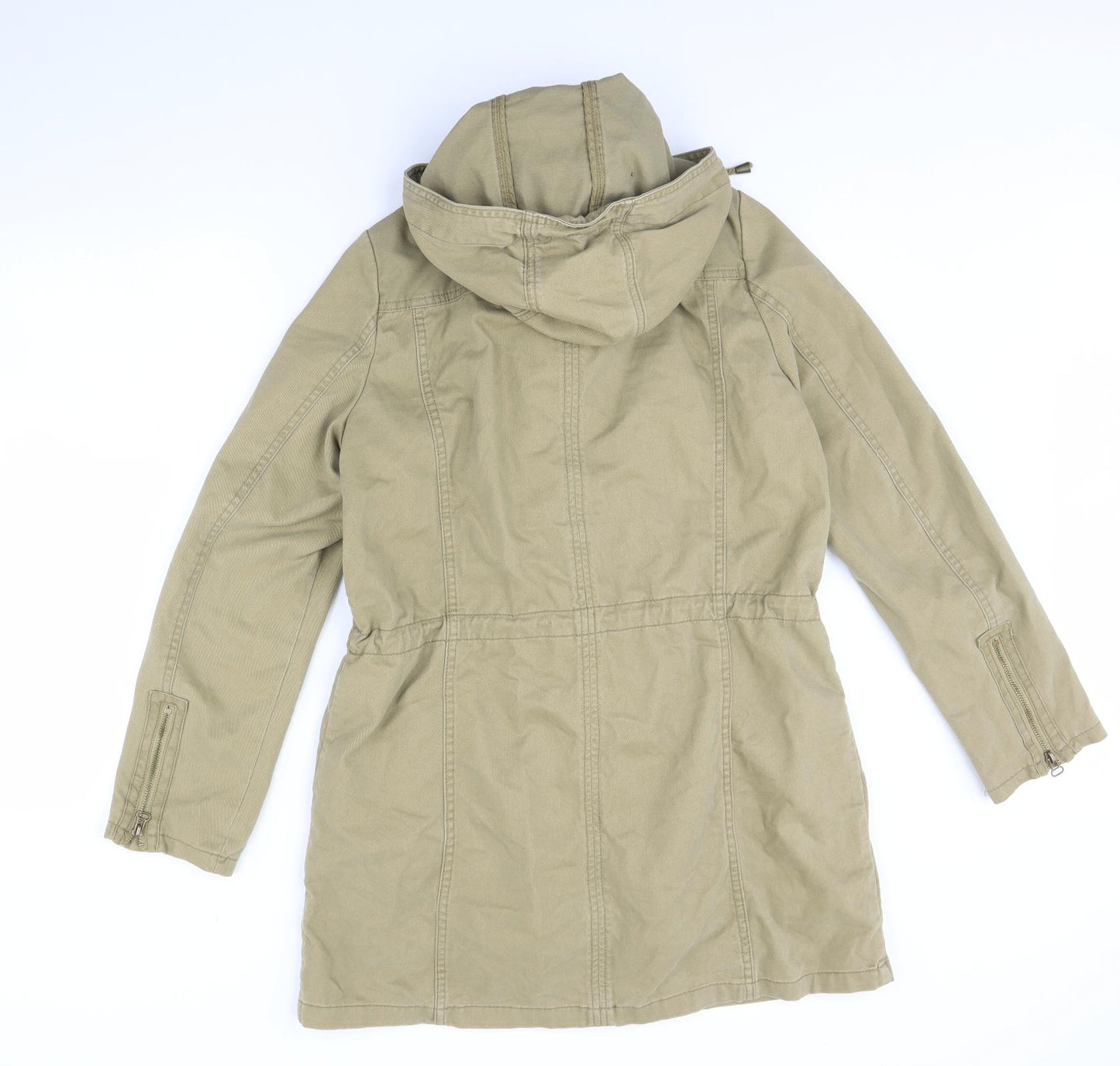 H&M Womens Beige   Jacket Coat Size 12