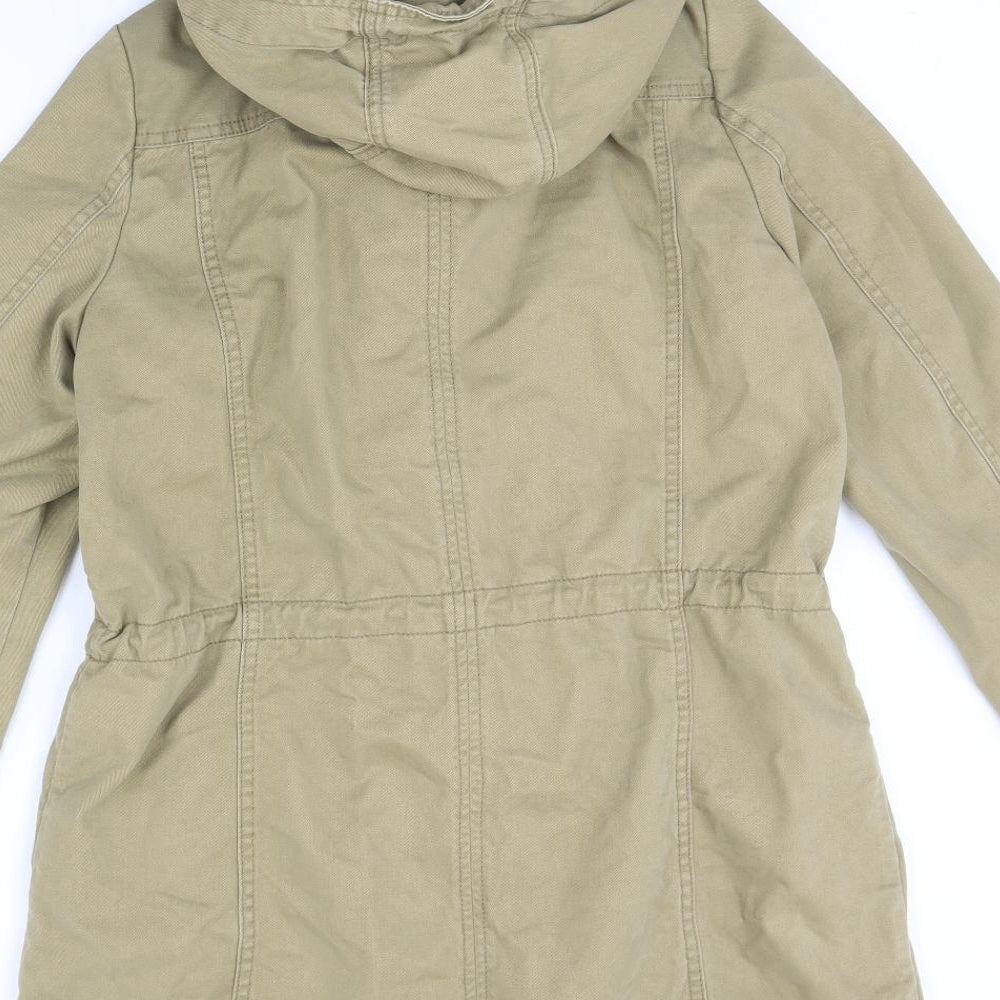 H&M Womens Beige   Jacket Coat Size 12