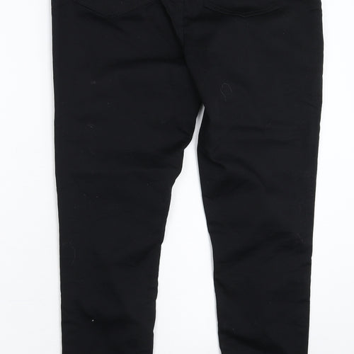 Morrison's Womens Black  Denim Skinny Jeans Size 14 L28 in