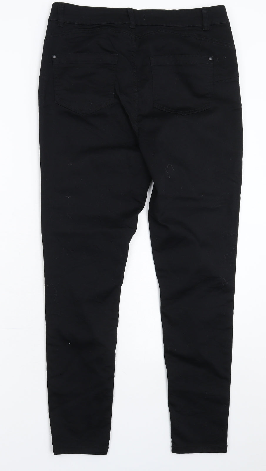 Morrison's Womens Black  Denim Skinny Jeans Size 14 L28 in