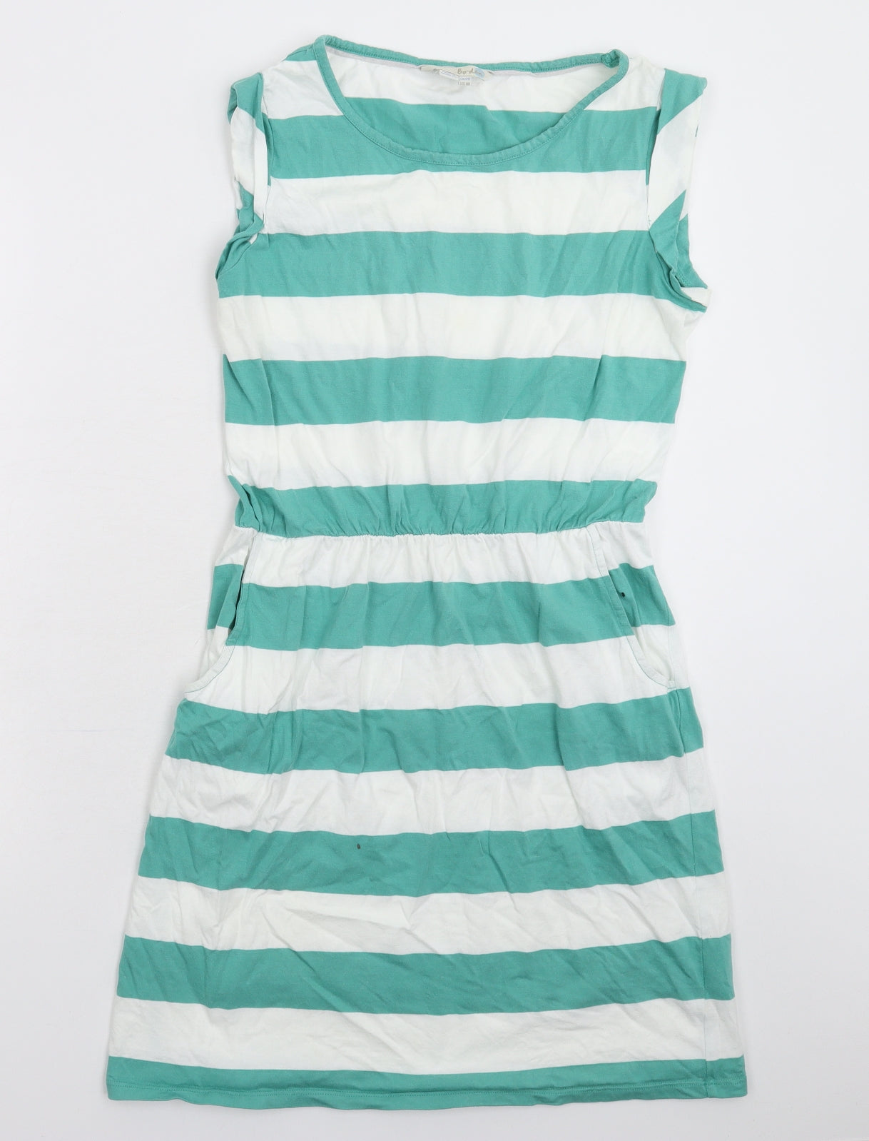 Boden Womens Green Striped  Fit & Flare  Size 12