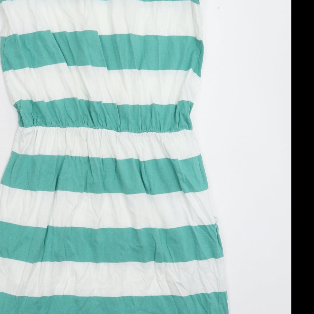 Boden Womens Green Striped  Fit & Flare  Size 12