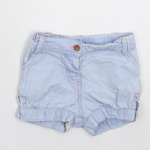 Young Dimension Girls Blue  Denim Cropped Jeans Size 9-12 Months  - Shorts
