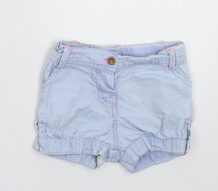 Young Dimension Girls Blue Denim Cropped Jeans Size 9-12 Months - Shorts