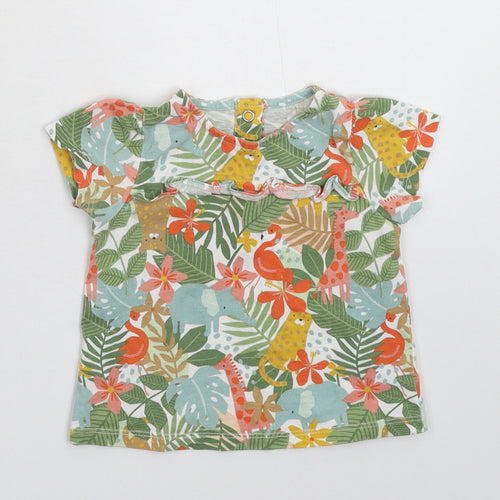 TU Baby Multicoloured Floral  Basic T-Shirt Size 9-12 Months