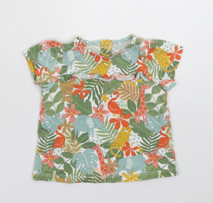 TU Baby Multicoloured Floral Basic T-Shirt Size 9-12 Months
