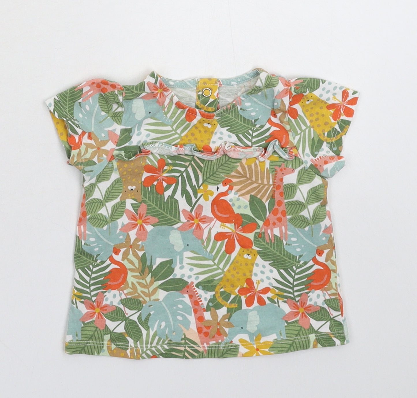 TU Baby Multicoloured Floral  Basic T-Shirt Size 9-12 Months