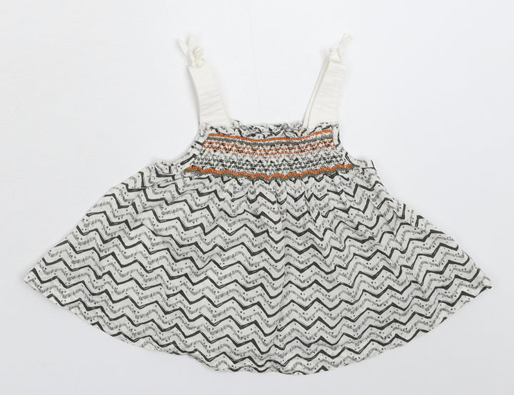 NEXT Girls Multicoloured Geometric  Tank Dress  Size 9-12 Months