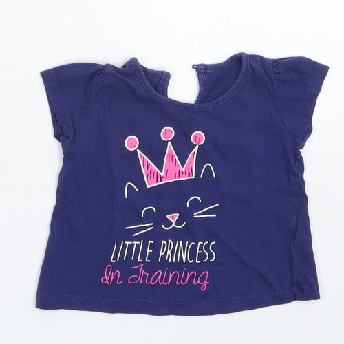 Matalan Baby Blue   Basic T-Shirt Size 3-6 Months