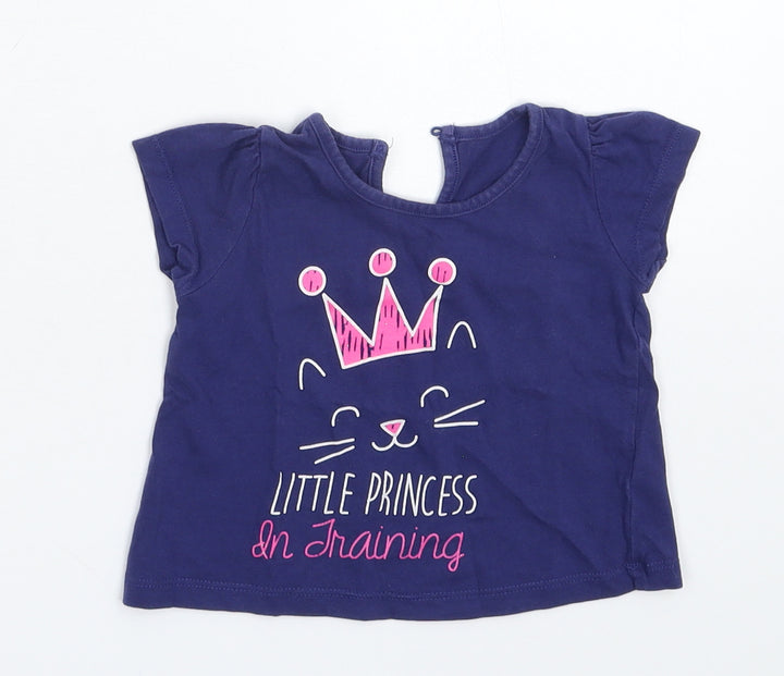Matalan Baby Blue Basic T-Shirt Size 3-6 Months
