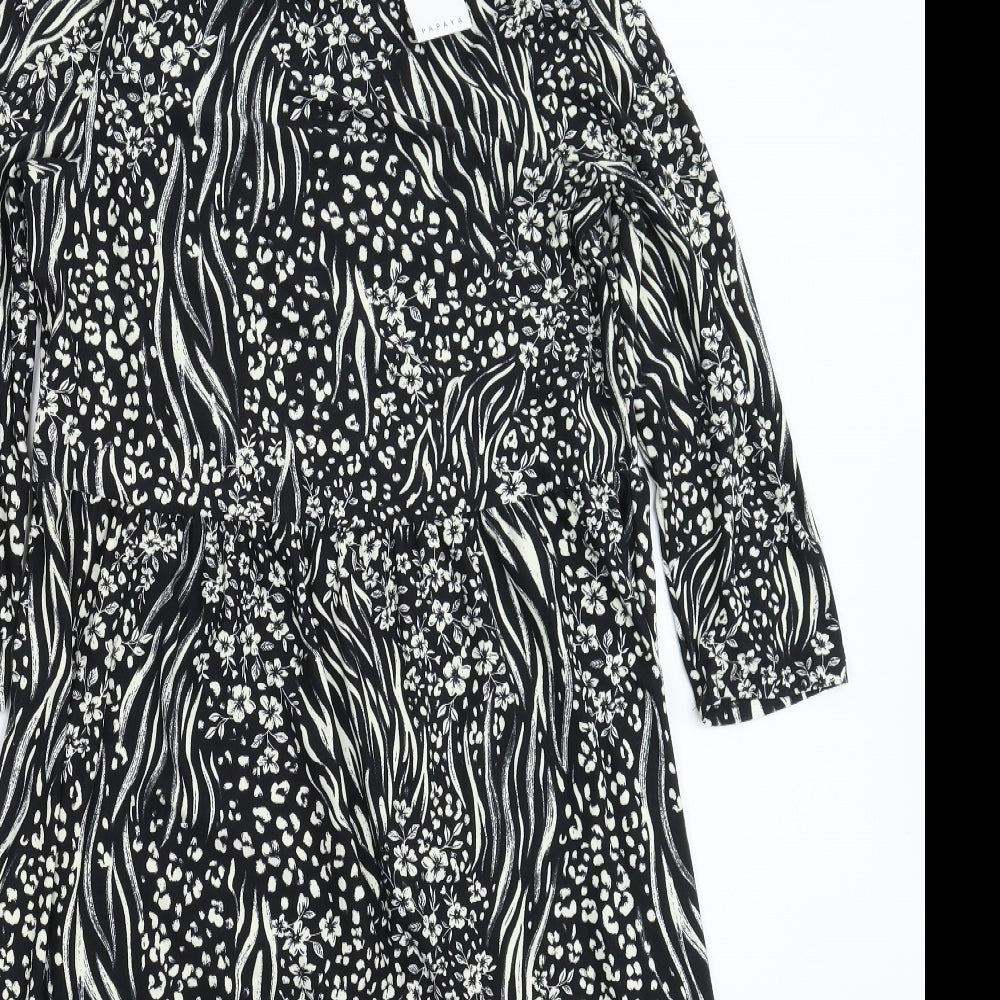 Papaya Womens Multicoloured Floral  Fit & Flare  Size 10