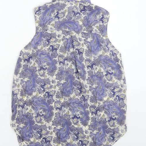 H&M Womens Multicoloured   Basic Button-Up Size 8