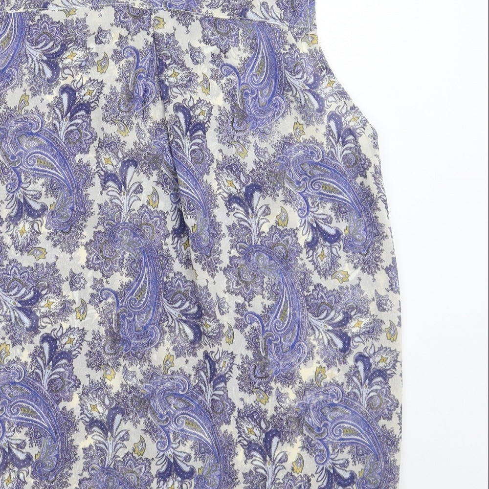H&M Womens Multicoloured   Basic Button-Up Size 8