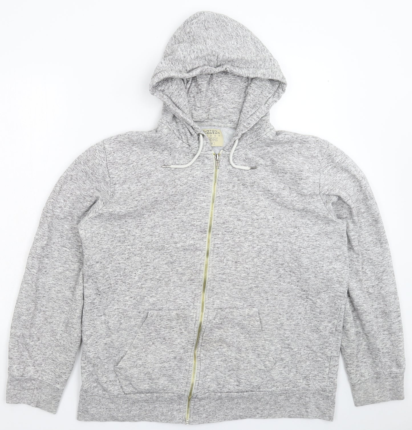 Burton Mens Grey   Full Zip Hoodie Size L