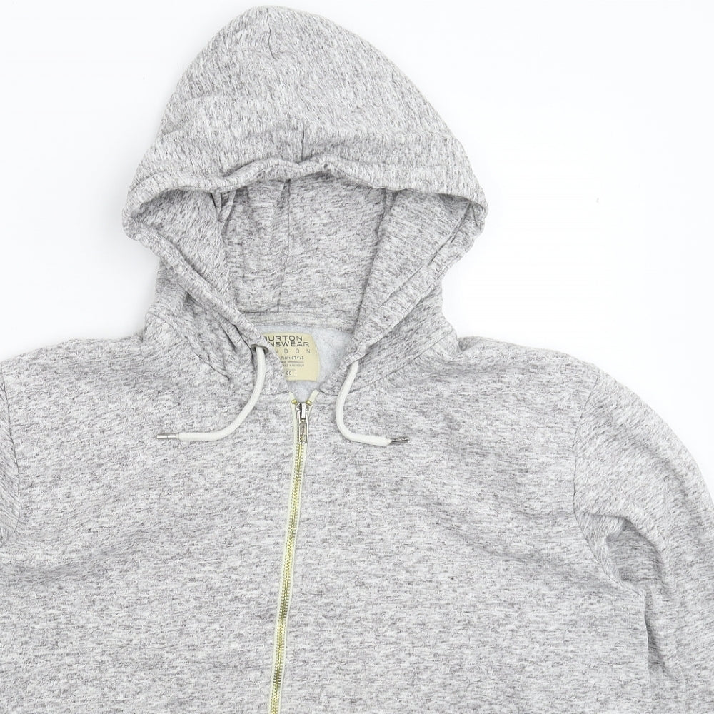Burton Mens Grey   Full Zip Hoodie Size L
