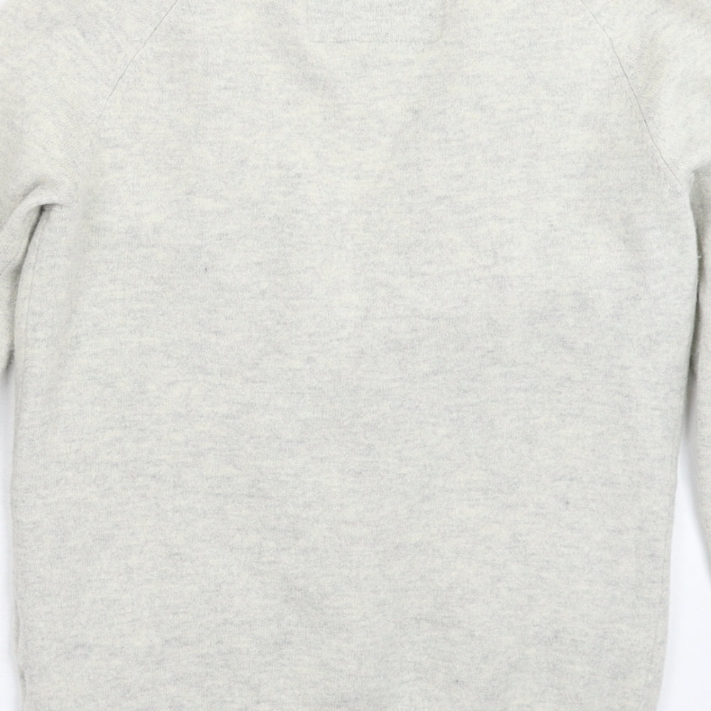 Jack Wills Womens Grey  Knit Cardigan Jumper Size 10