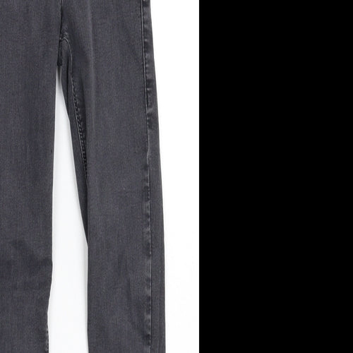 Topshop Womens Black  Denim Jegging Jeans Size 24 in L27 in