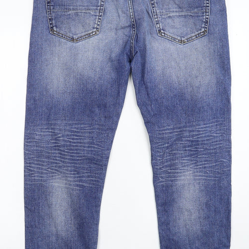 Marks and Spencer Mens Blue  Denim Straight Jeans Size 36 L29 in