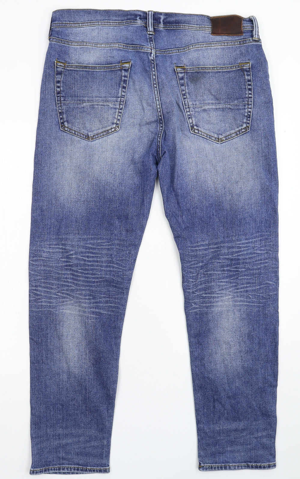Marks and Spencer Mens Blue  Denim Straight Jeans Size 36 L29 in