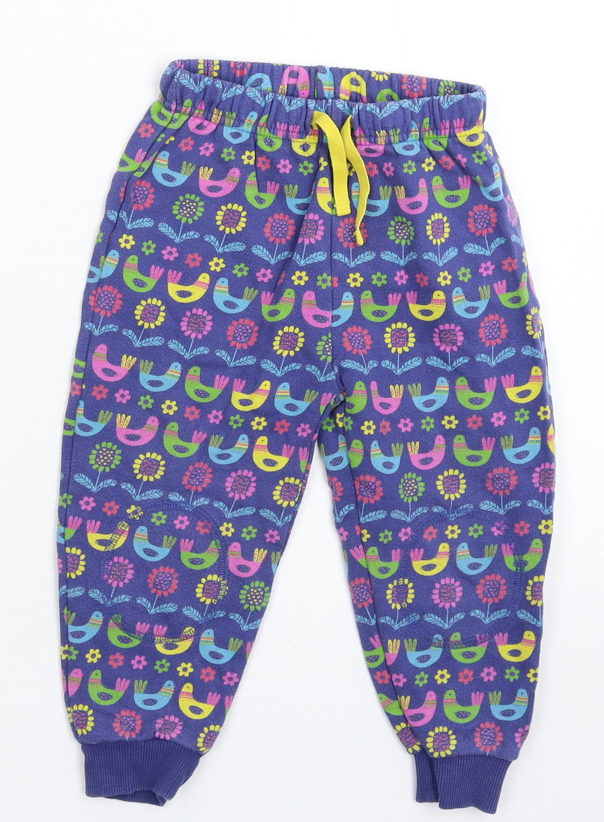 Frugi Girls Purple   Jogger Trousers Size 18-24 Months